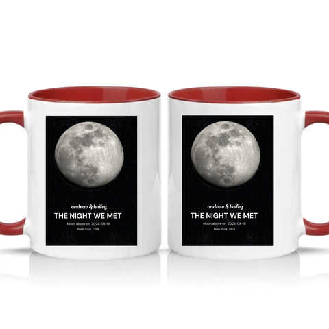 Two Tone 11oz Mug Burgundy