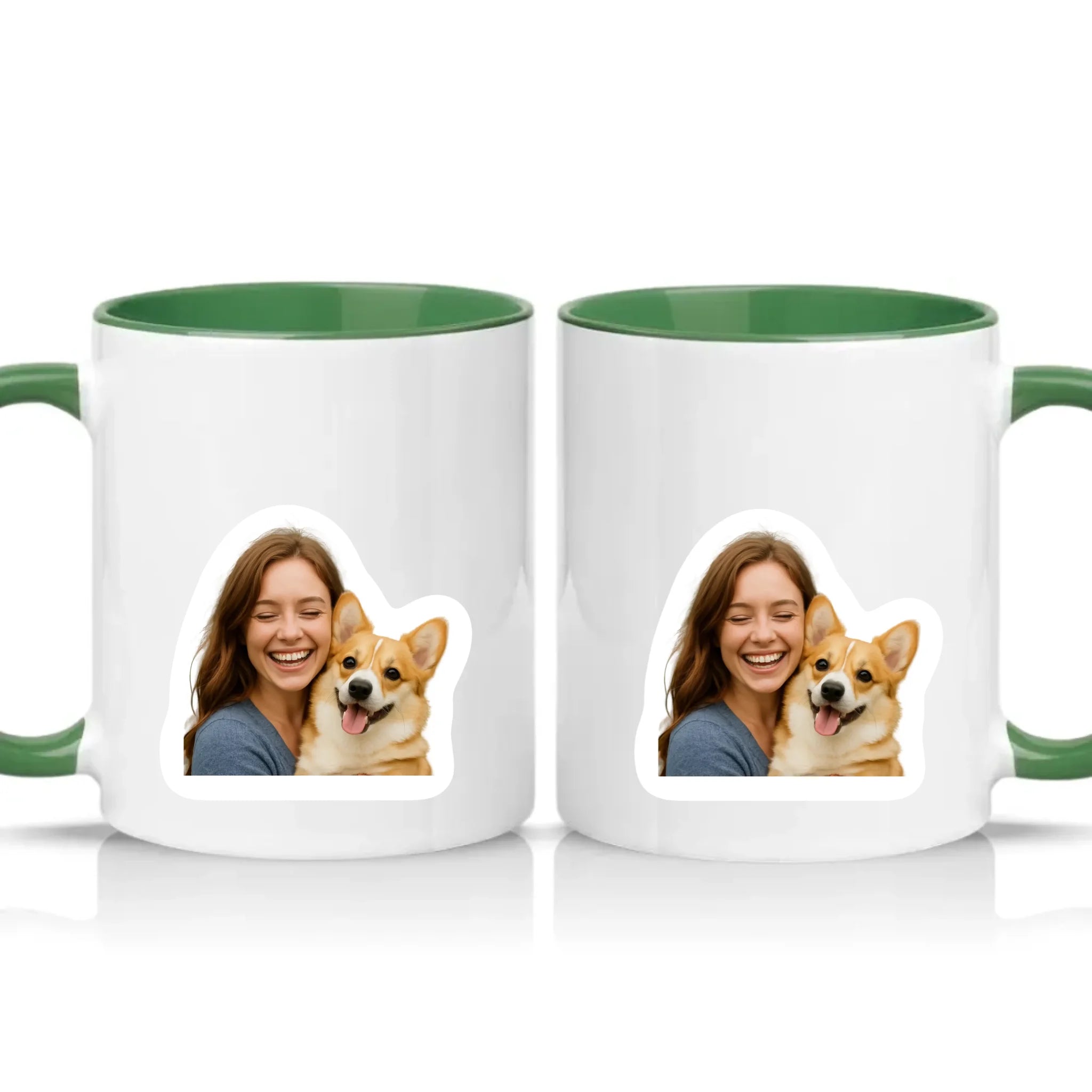 Two Tone 11oz Mug Racing Green