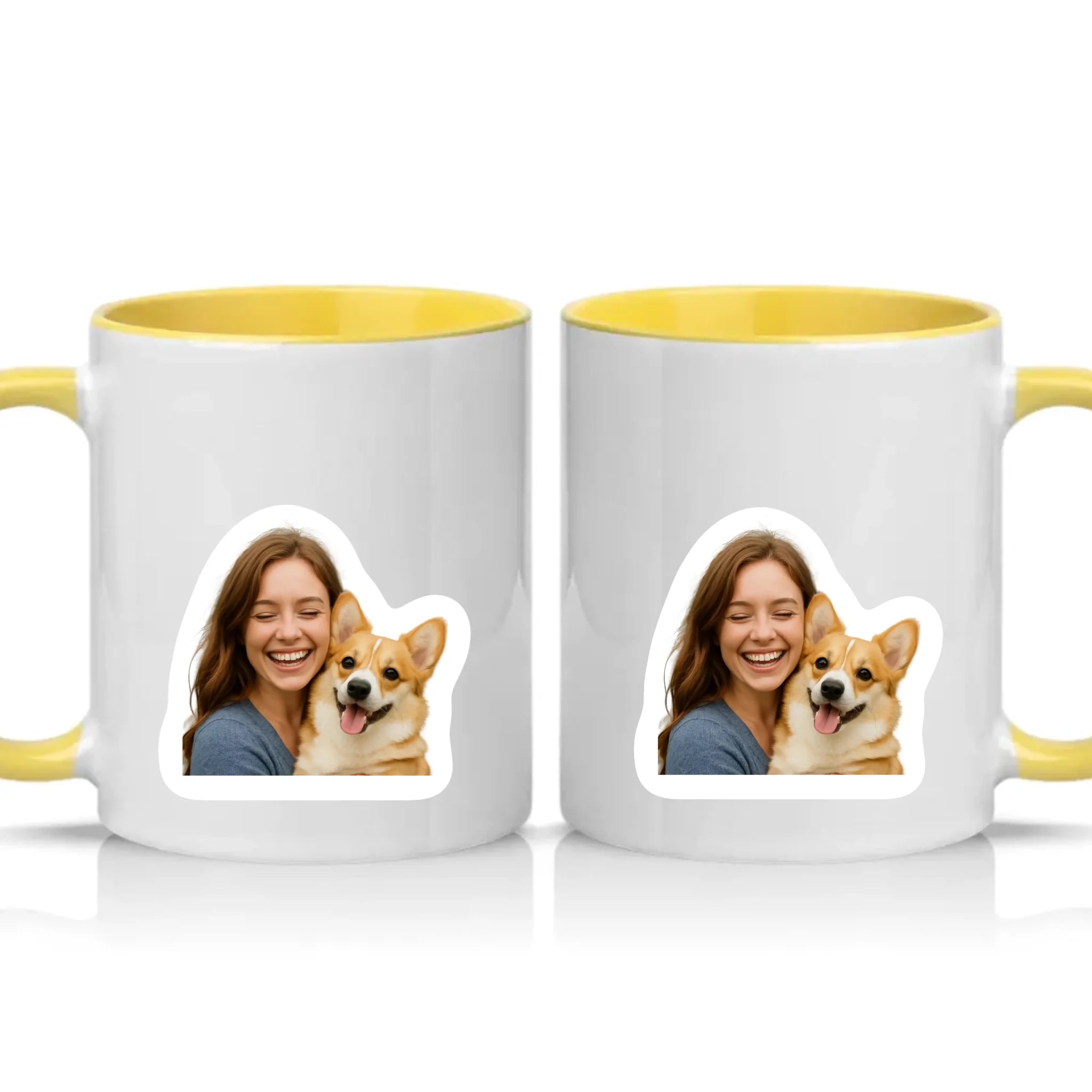 Two Tone 11oz Mug Yellow