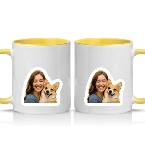 Two Tone 11oz Mug Yellow