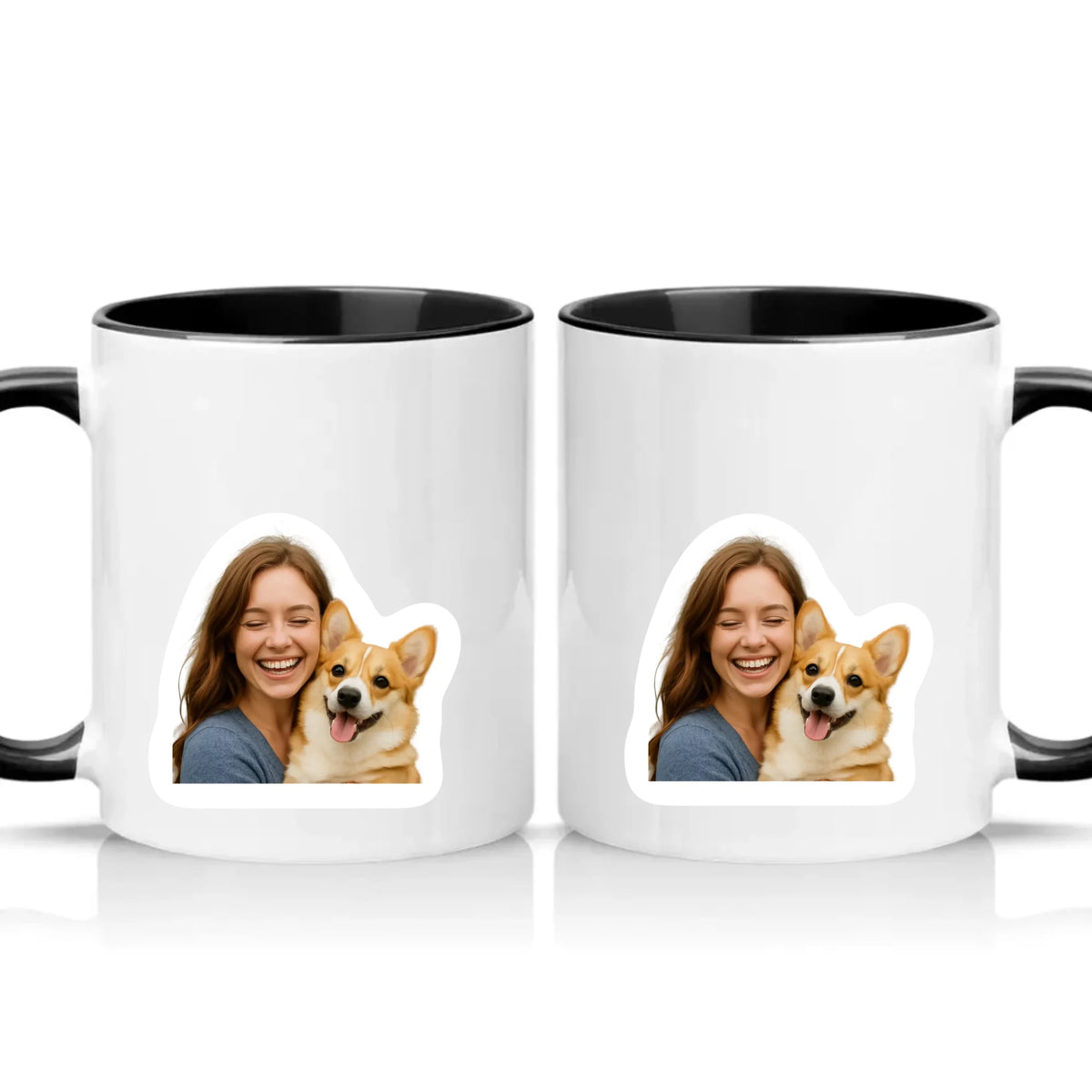 Two Tone 11oz Mug Black