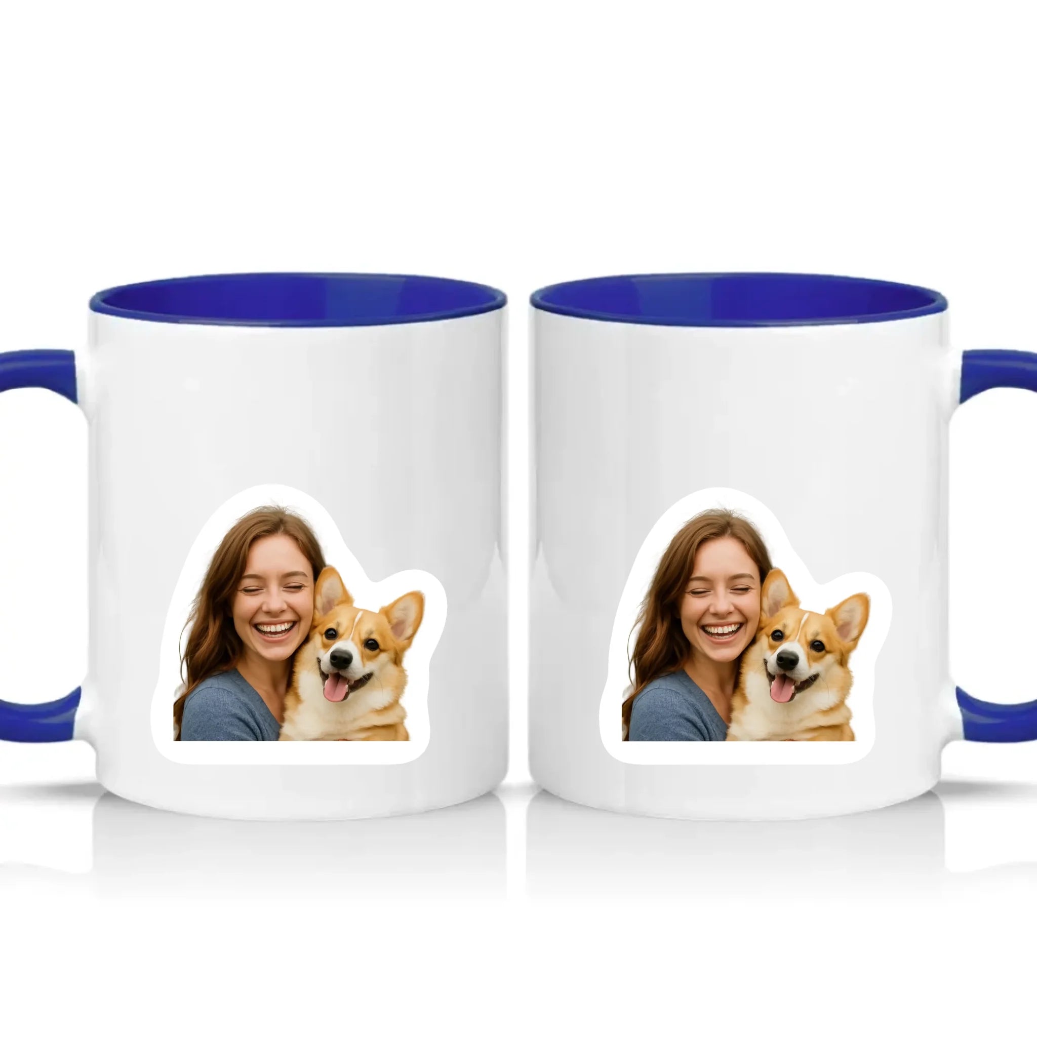 Two Tone 11oz Mug Dark Blue