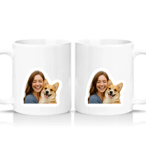 Two Tone 11oz Mug White