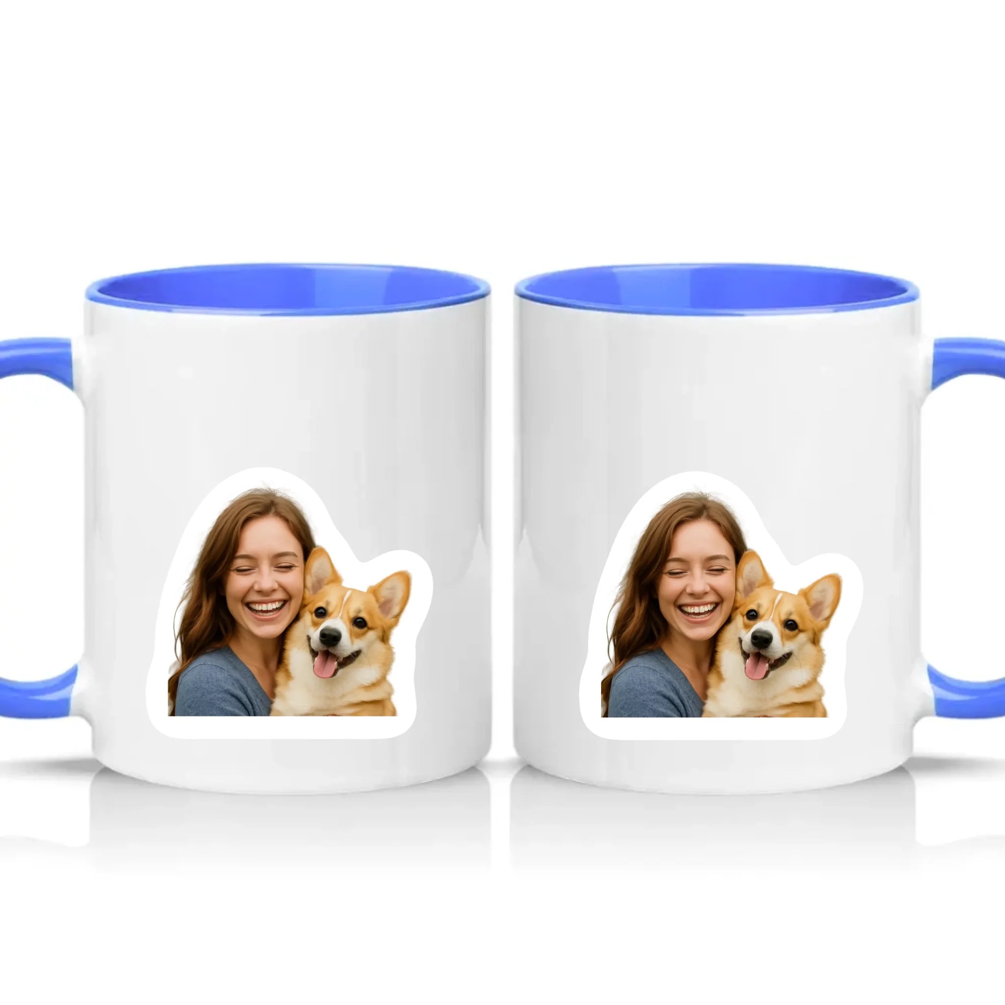 Two Tone 11oz Mug Medium Blue