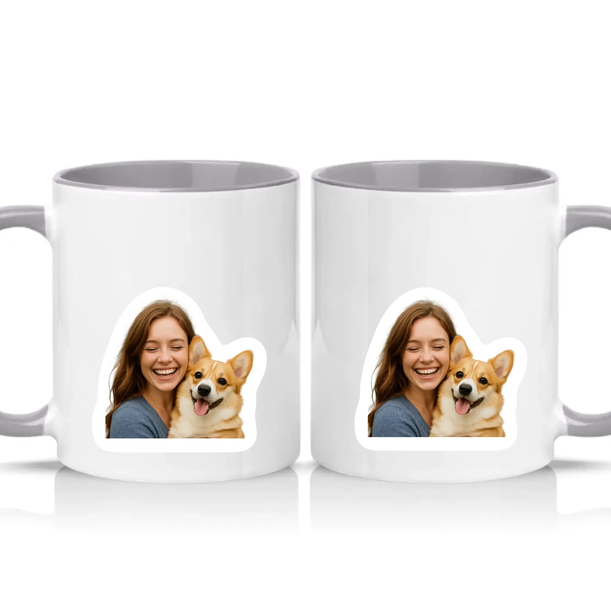 Two Tone 11oz Mug Grey