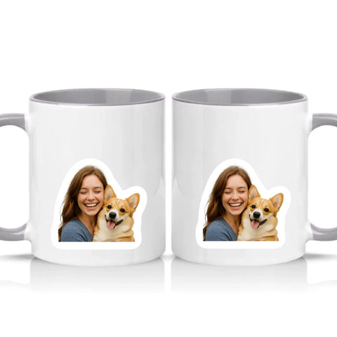 Two Tone 11oz Mug Grey