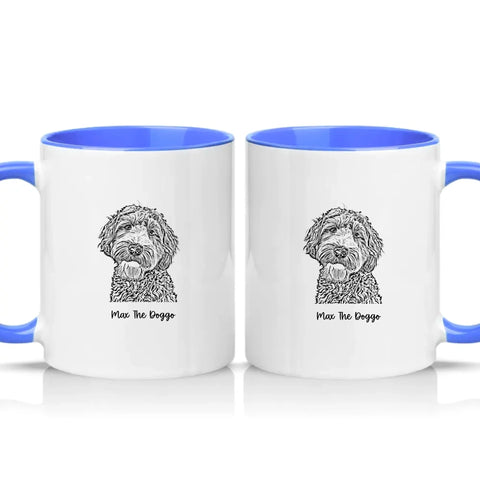 Two Tone 11oz Mug Medium Blue