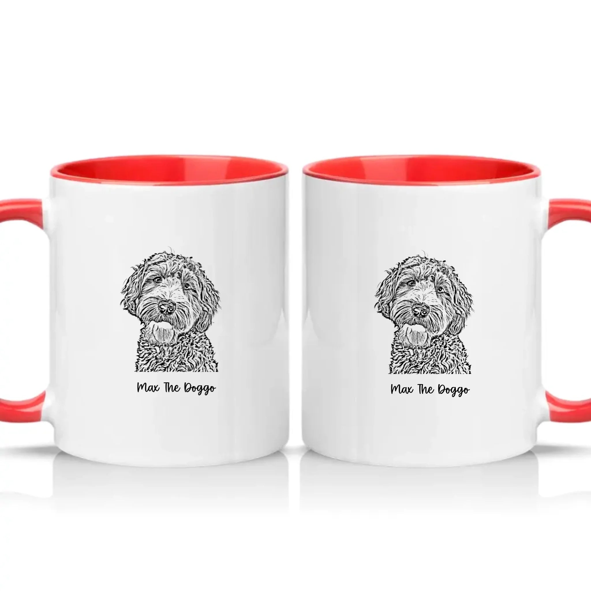 Two Tone 11oz Mug Red