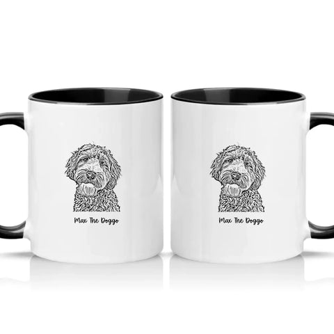 Two Tone 11oz Mug Black