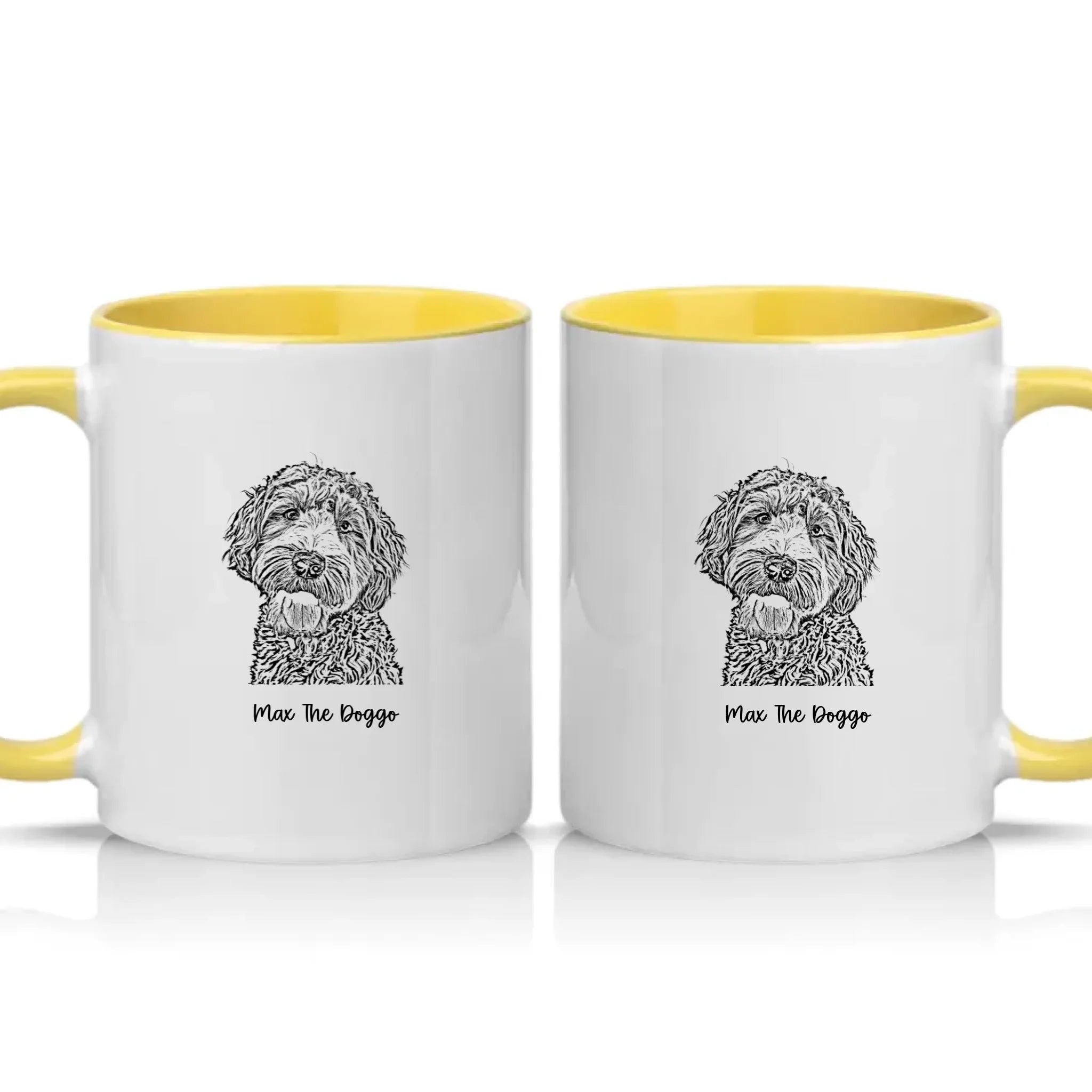 Two Tone 11oz Mug Yellow