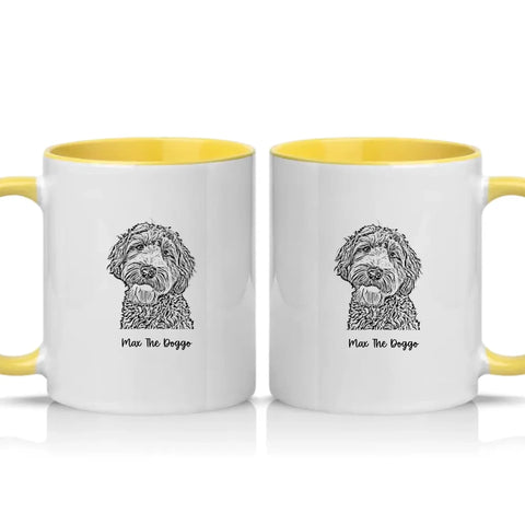 Two Tone 11oz Mug Yellow