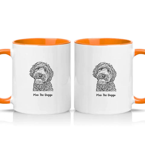 Two Tone 11oz Mug Orange