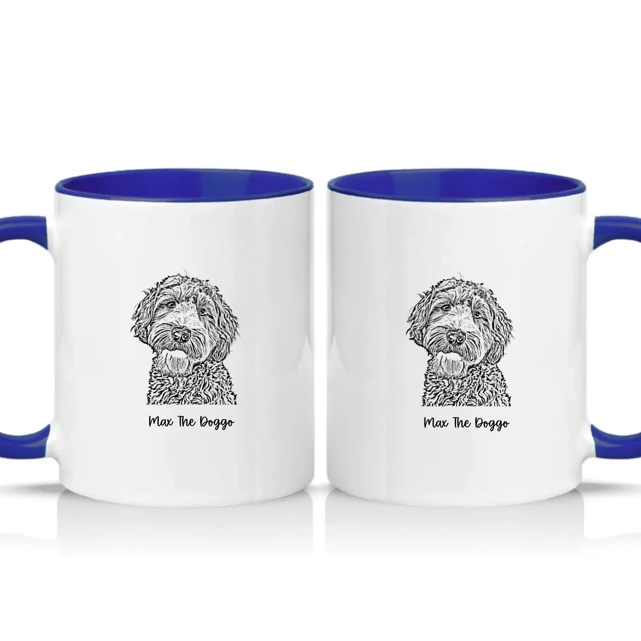 Two Tone 11oz Mug Dark Blue