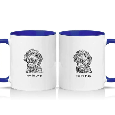 Two Tone 11oz Mug Dark Blue