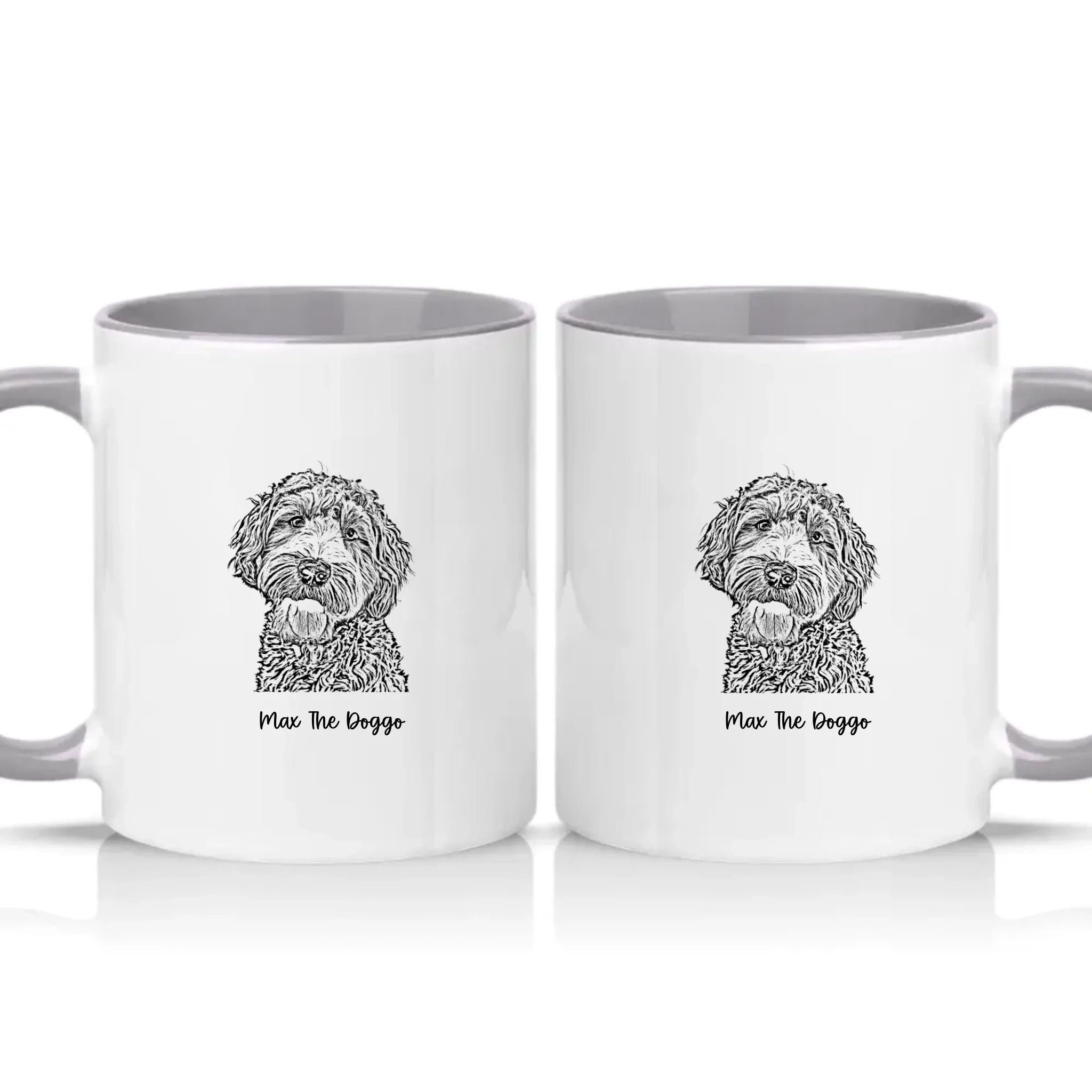 Two Tone 11oz Mug Grey