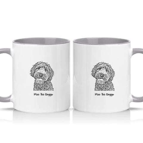 Two Tone 11oz Mug Grey