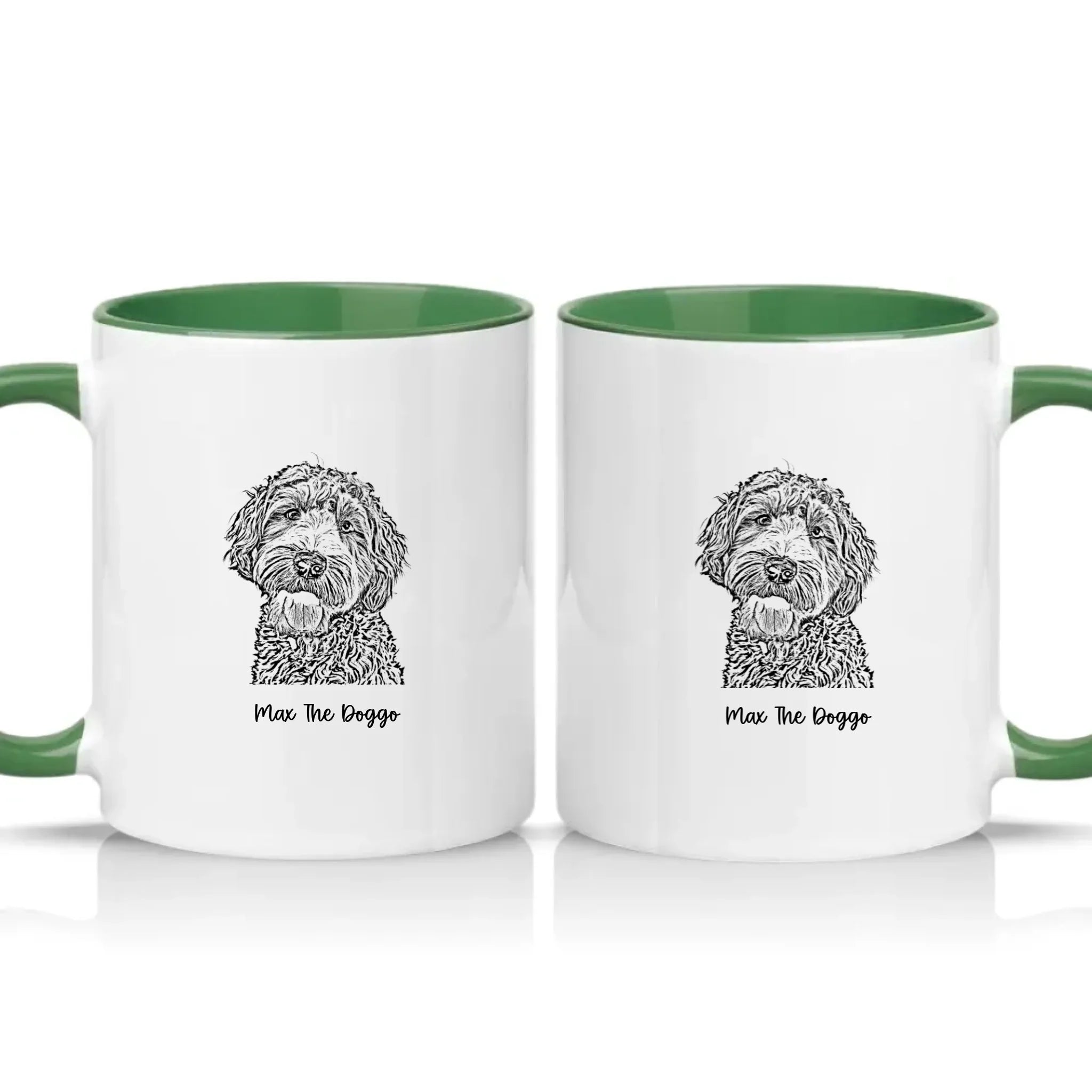 Two Tone 11oz Mug Racing Green