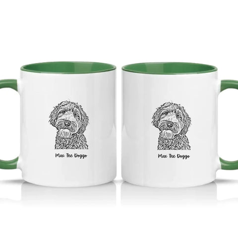 Two Tone 11oz Mug Racing Green