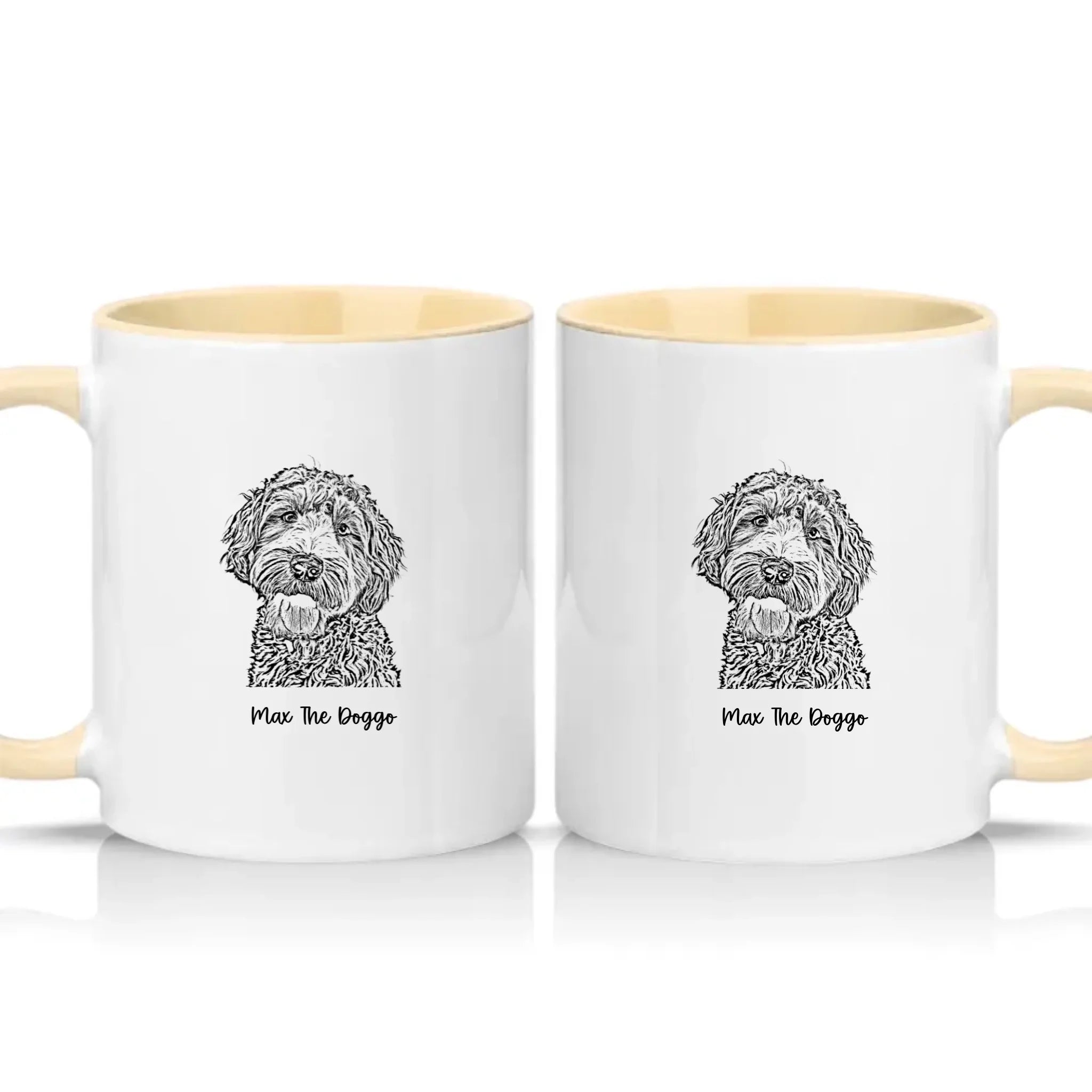 Two Tone 11oz Mug Cream