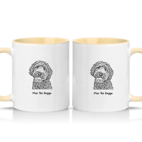 Two Tone 11oz Mug Cream
