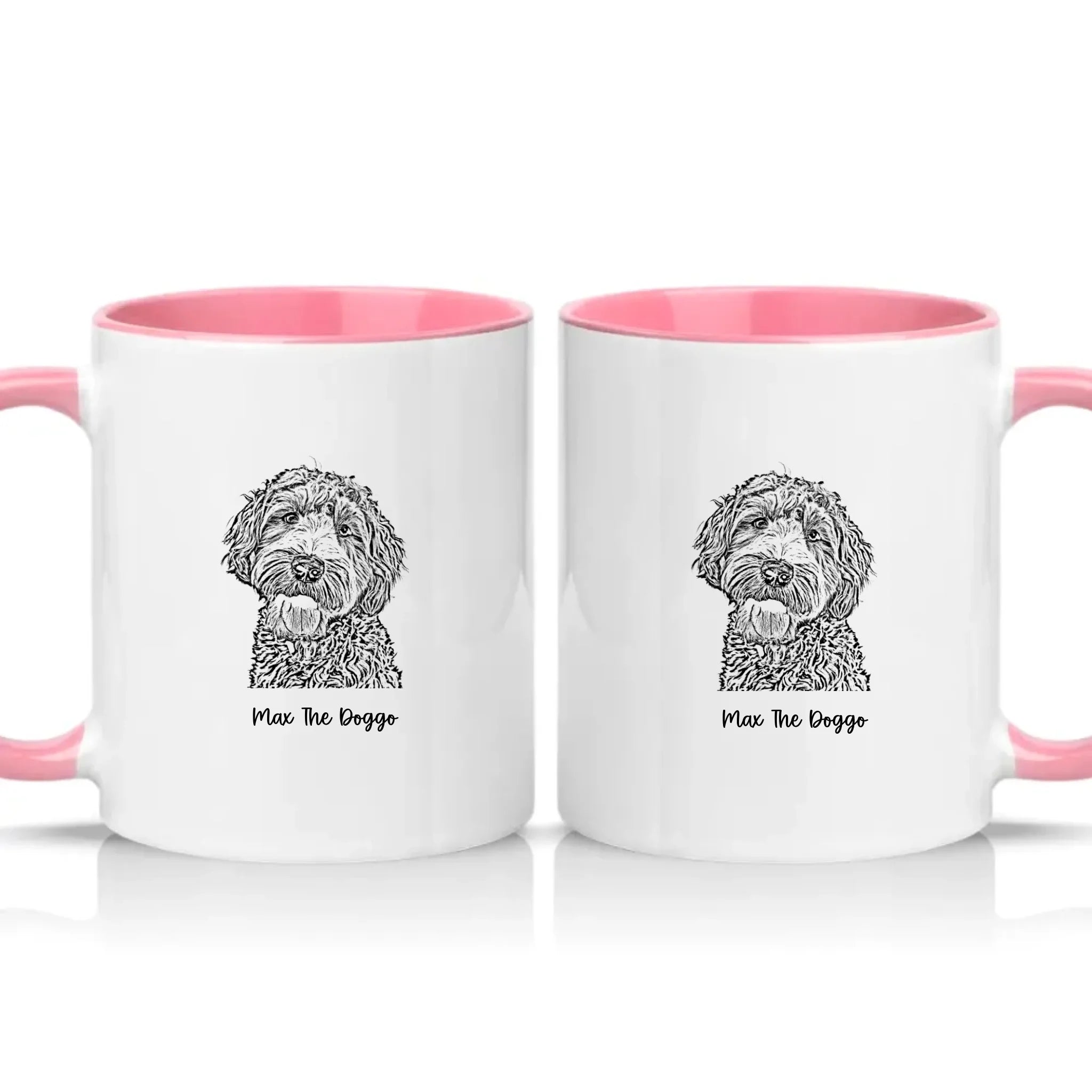 Two Tone 11oz Mug Pink