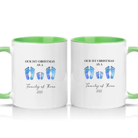 Two Tone 11oz Mug Green