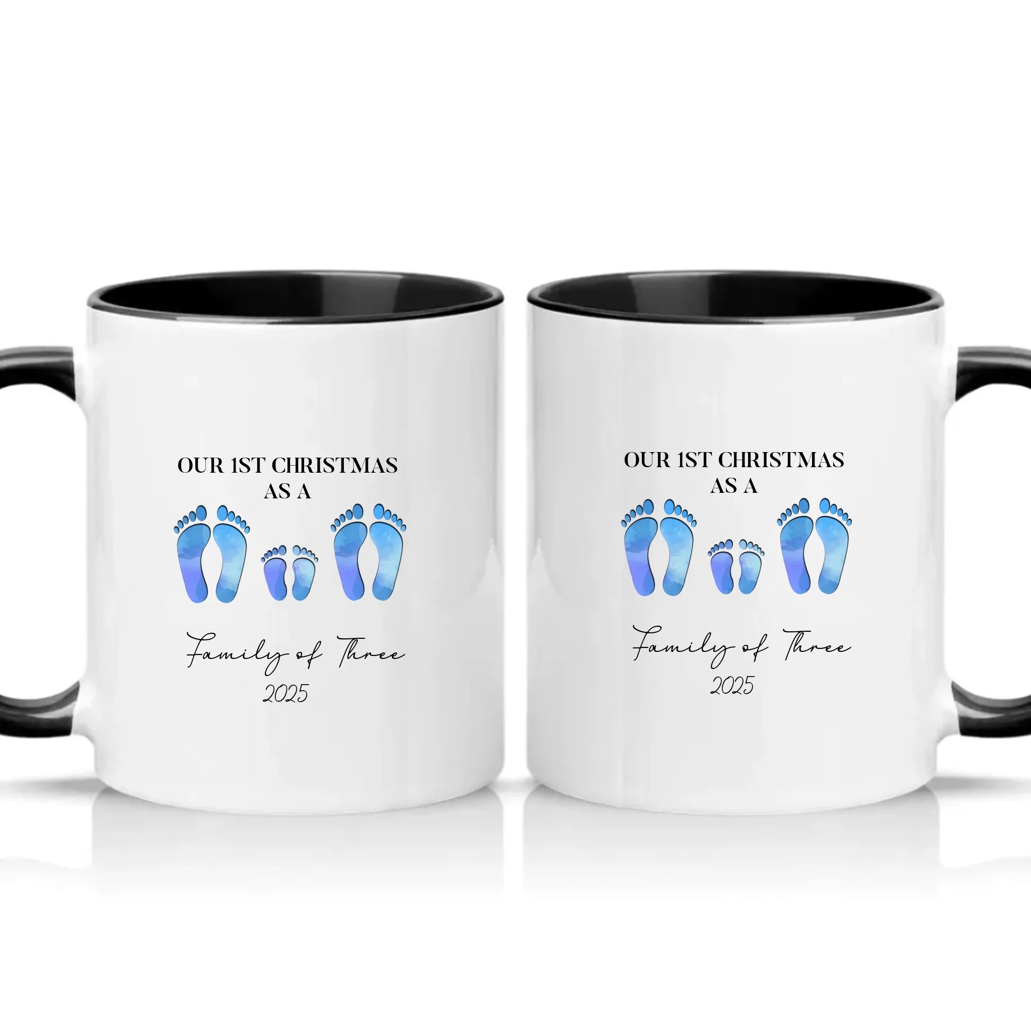 Two Tone 11oz Mug Black
