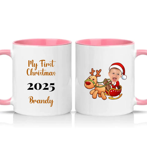 Two Tone 11oz Mug Pink