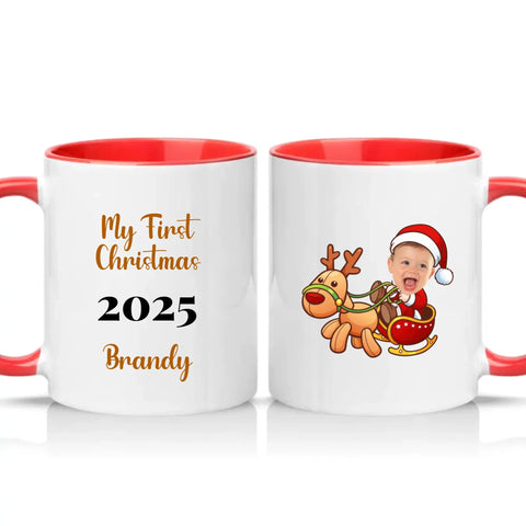 Two Tone 11oz Mug Red