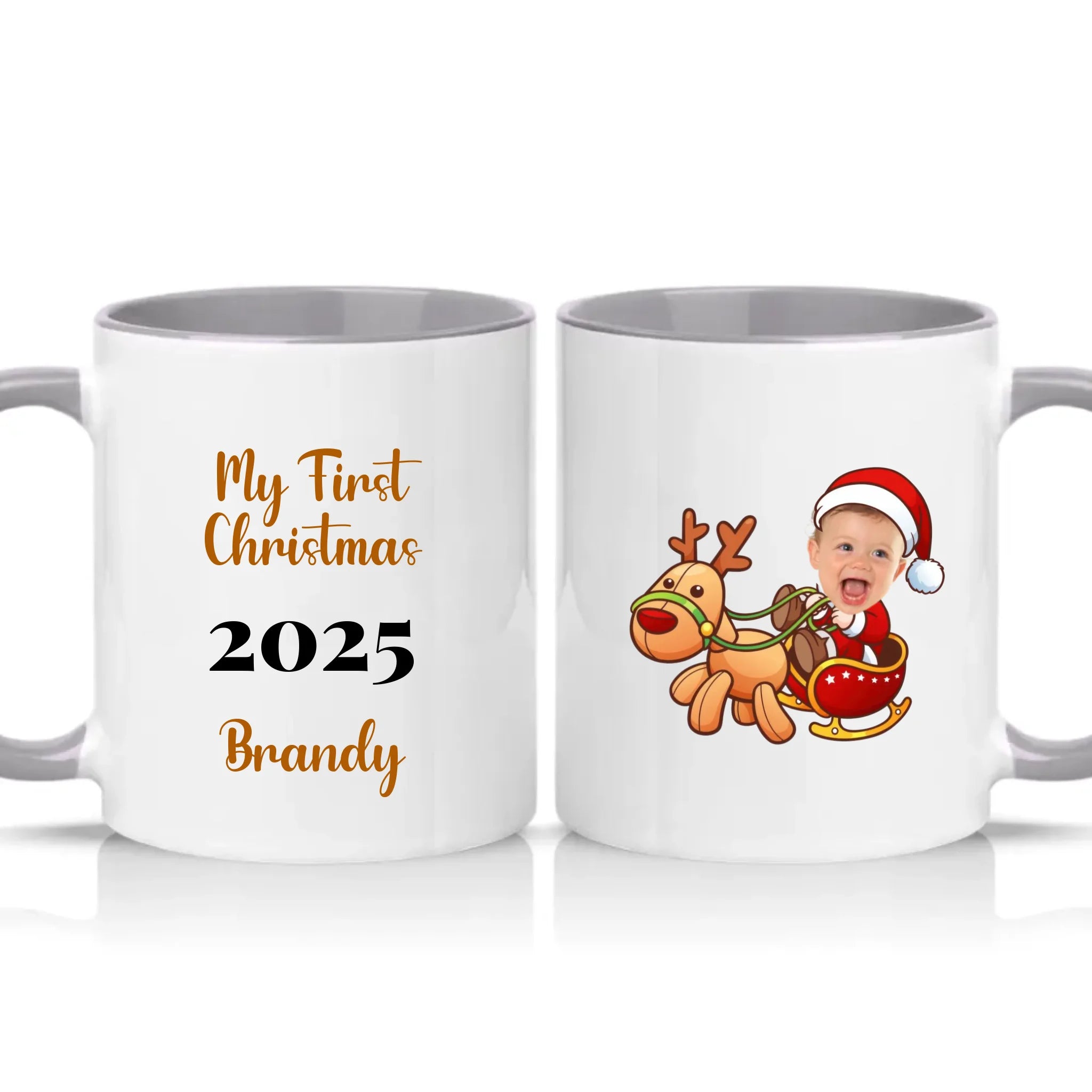 Two Tone 11oz Mug Grey