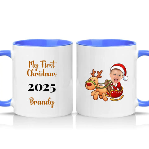 Two Tone 11oz Mug Medium Blue