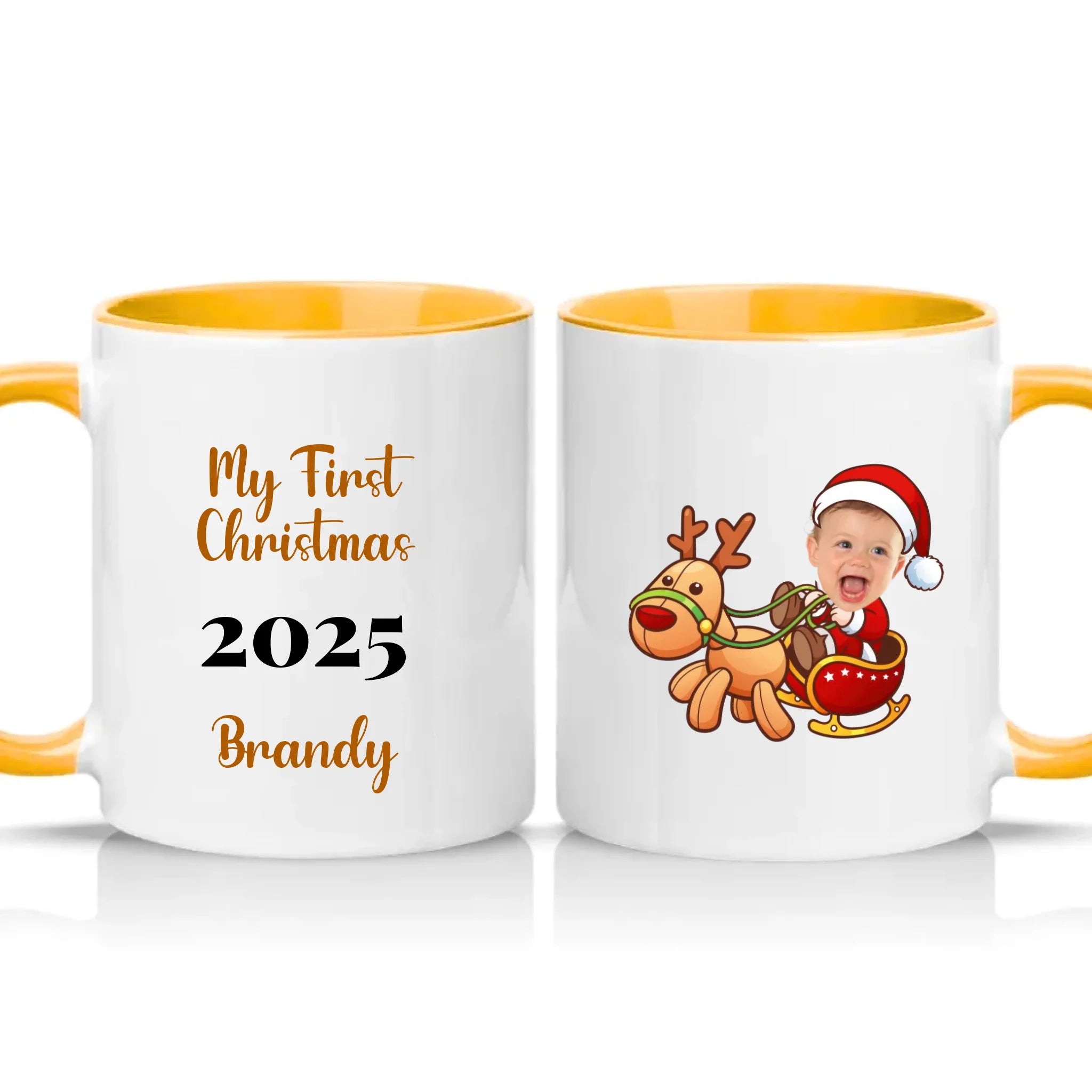 Two Tone 11oz Mug Golden Yellow