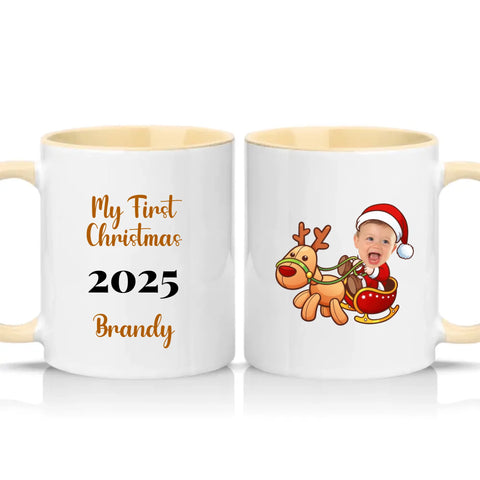 Two Tone 11oz Mug Cream
