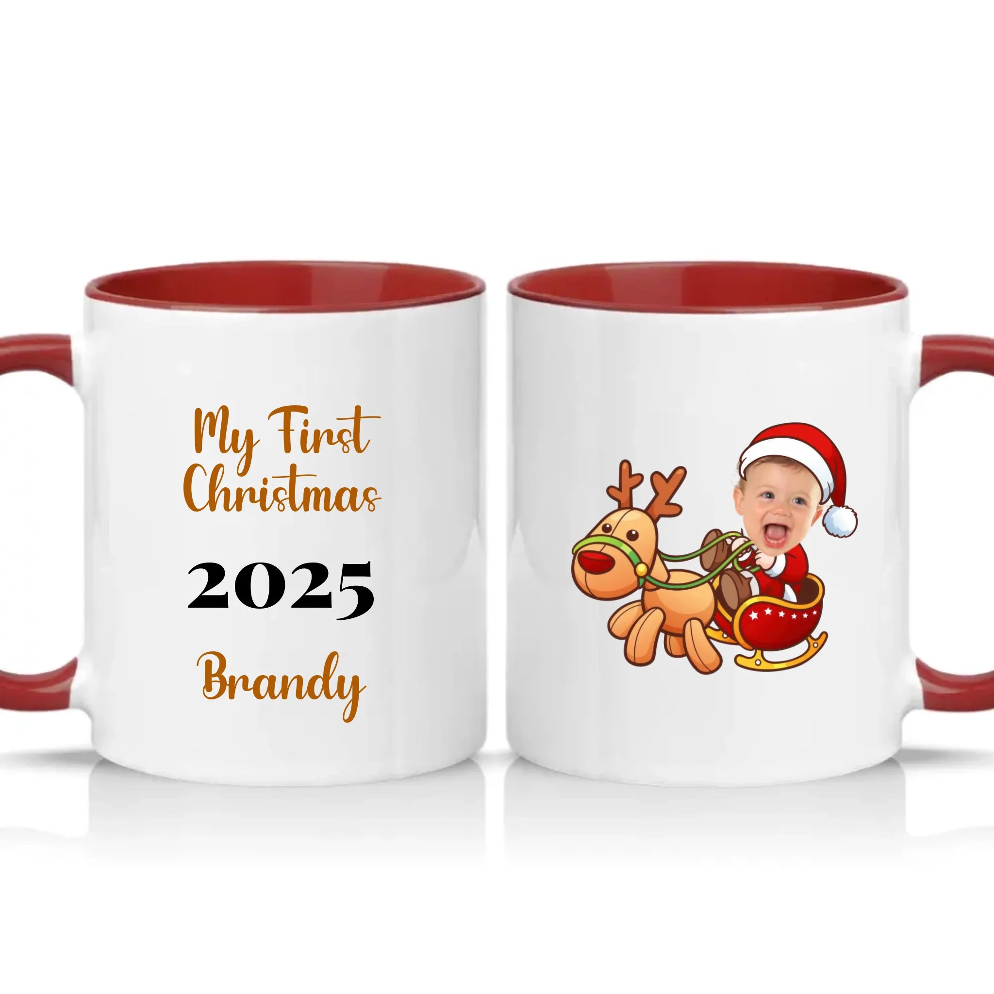 Two Tone 11oz Mug Burgundy