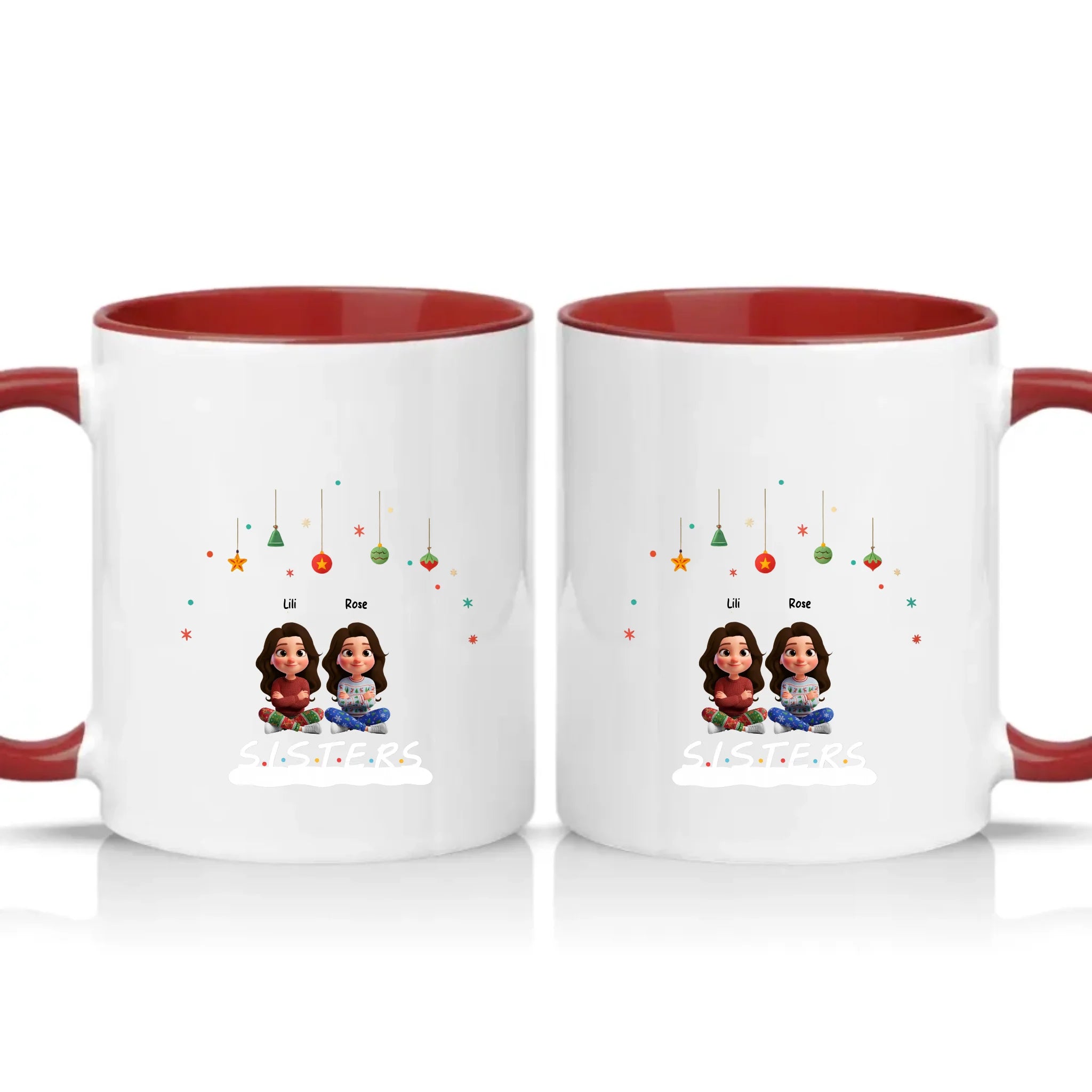 Two Tone 11oz Mug Burgundy