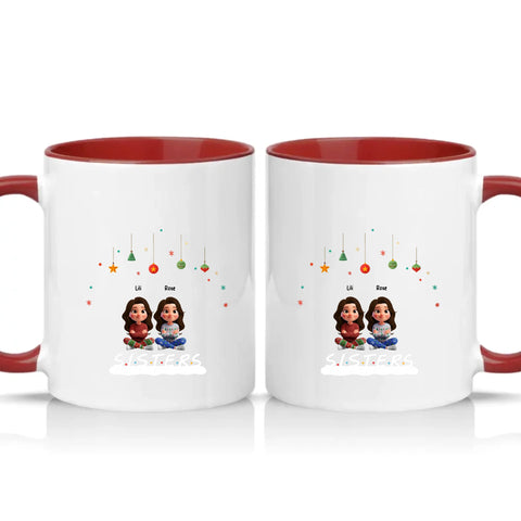 Two Tone 11oz Mug Burgundy