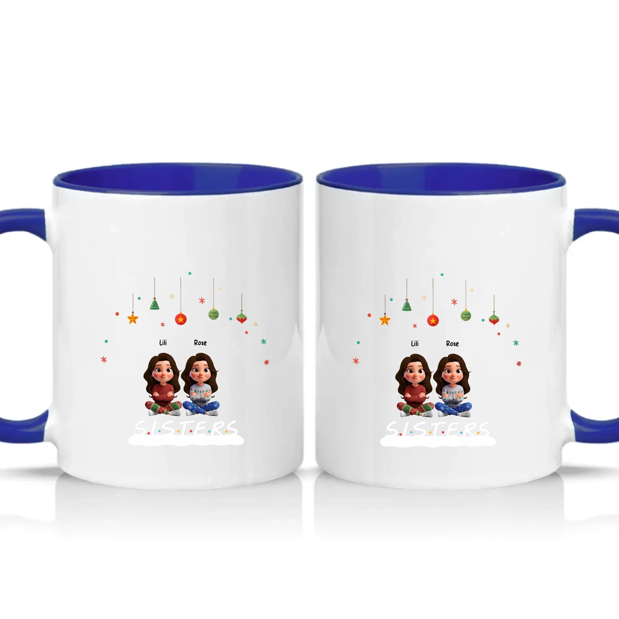 Two Tone 11oz Mug Dark Blue