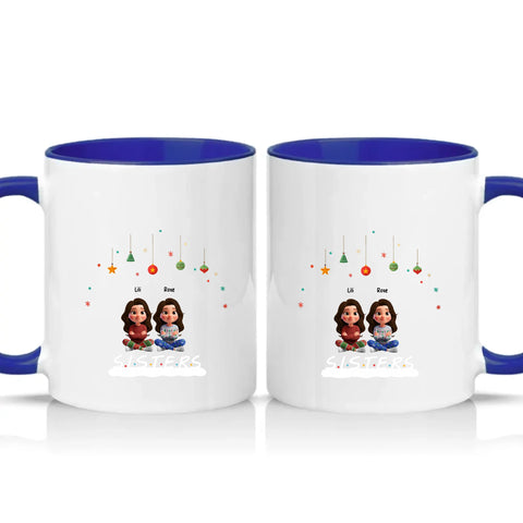 Two Tone 11oz Mug Dark Blue