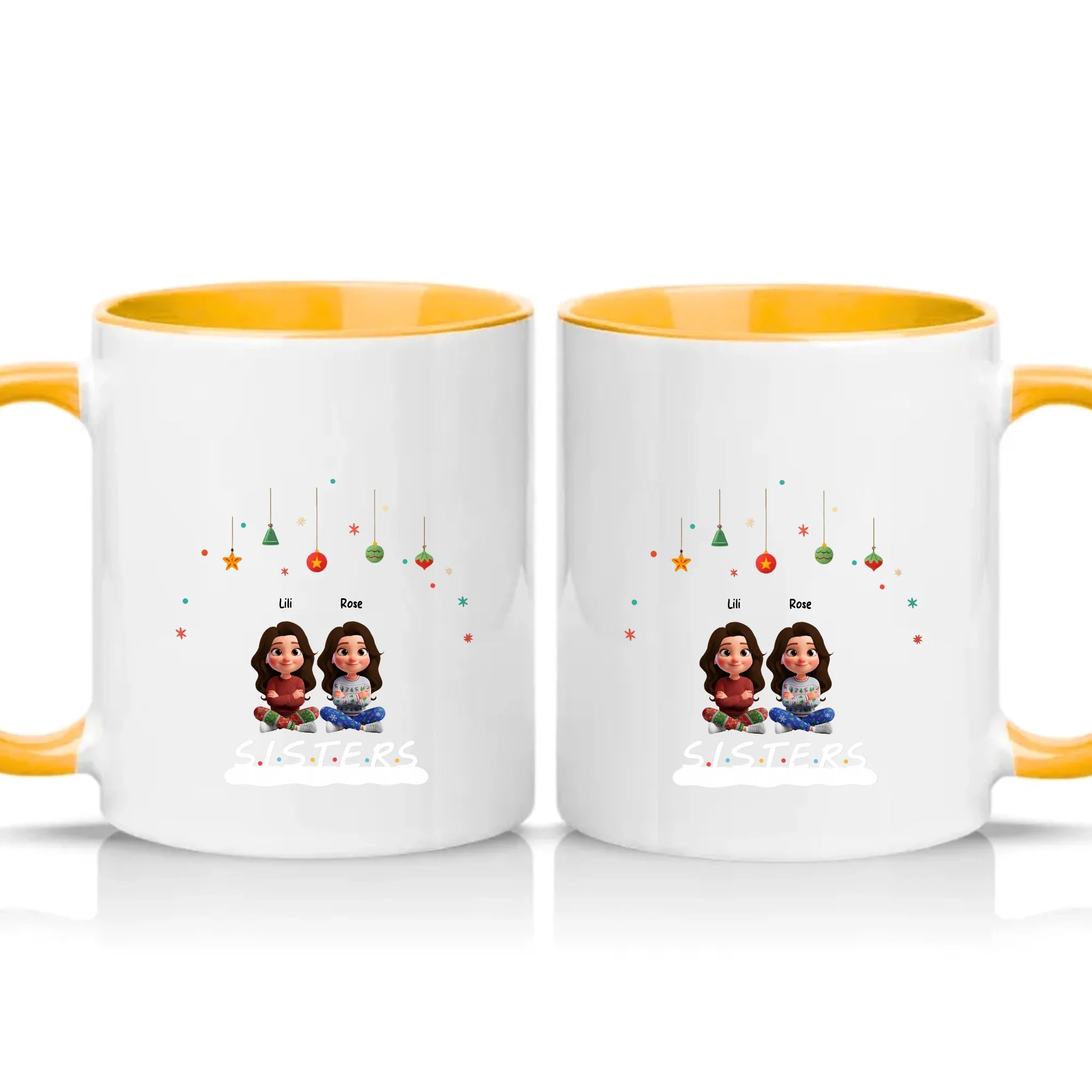 Two Tone 11oz Mug Golden Yellow