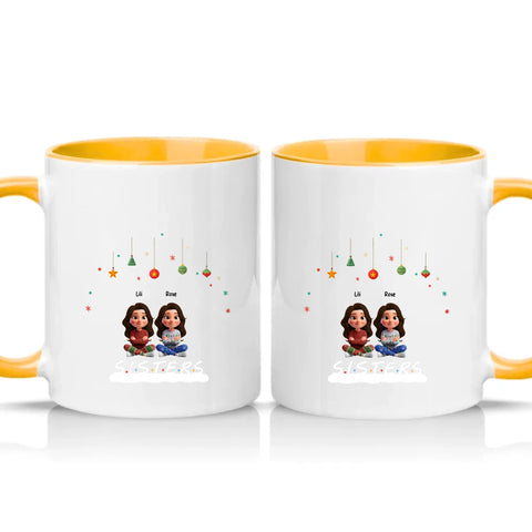 Two Tone 11oz Mug Golden Yellow