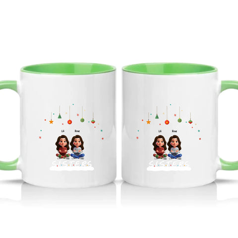 Two Tone 11oz Mug Green