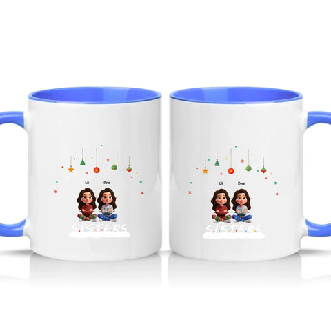 Two Tone 11oz Mug Medium Blue