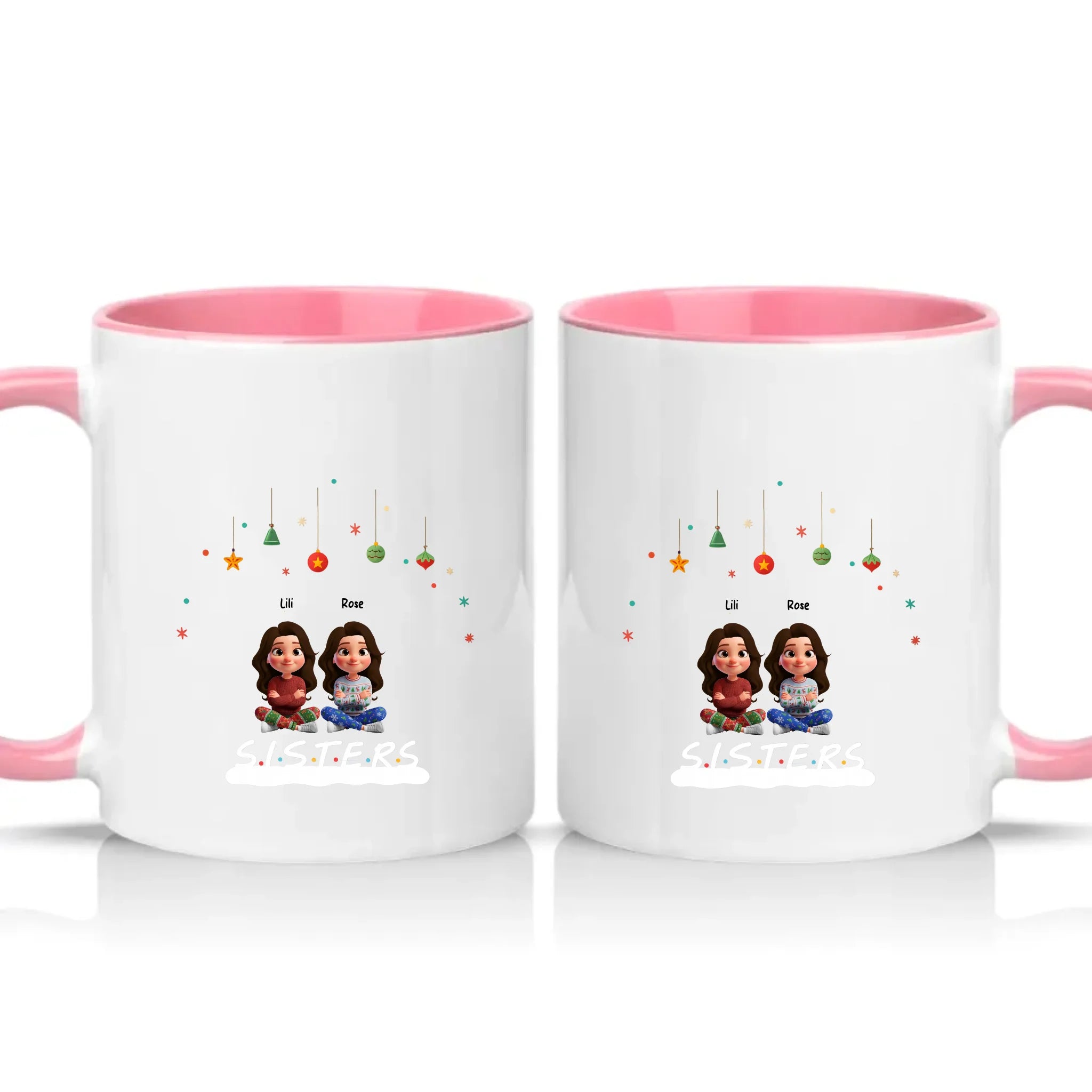 Two Tone 11oz Mug Pink