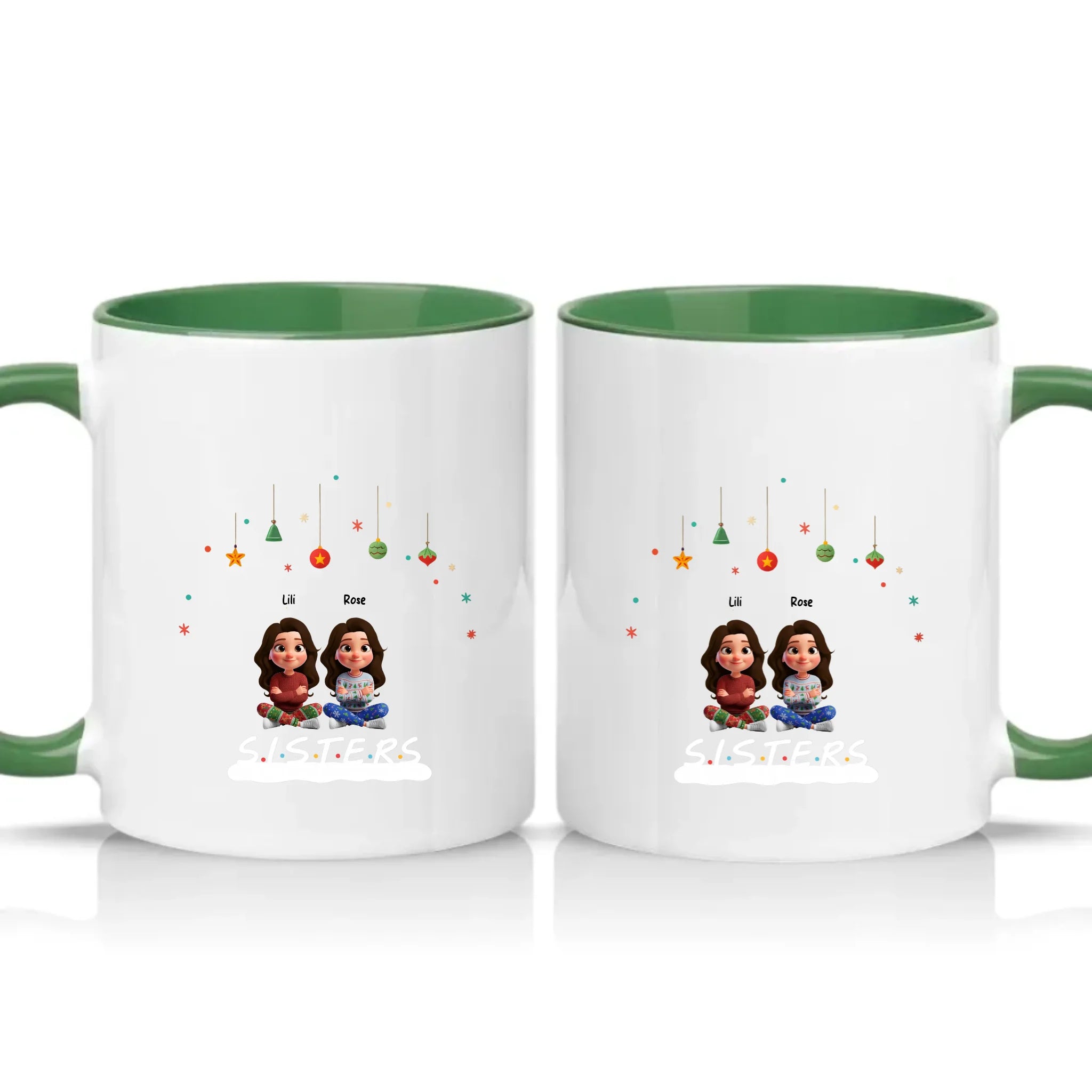 Two Tone 11oz Mug Racing Green