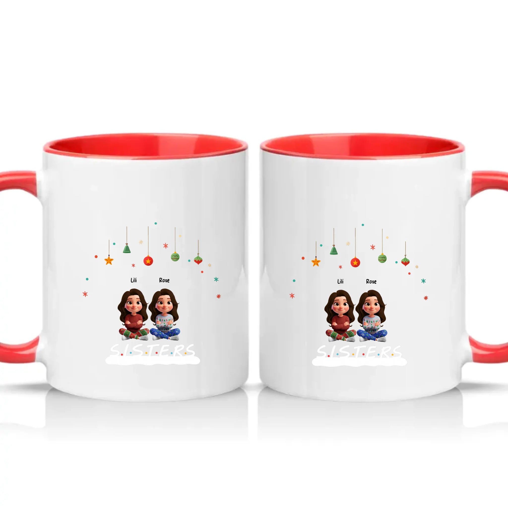 Two Tone 11oz Mug Red
