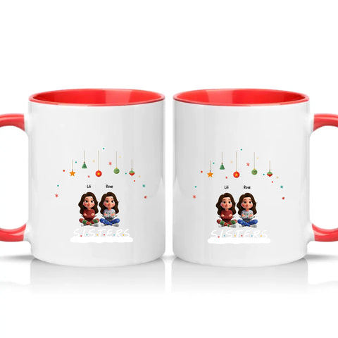 Two Tone 11oz Mug Red