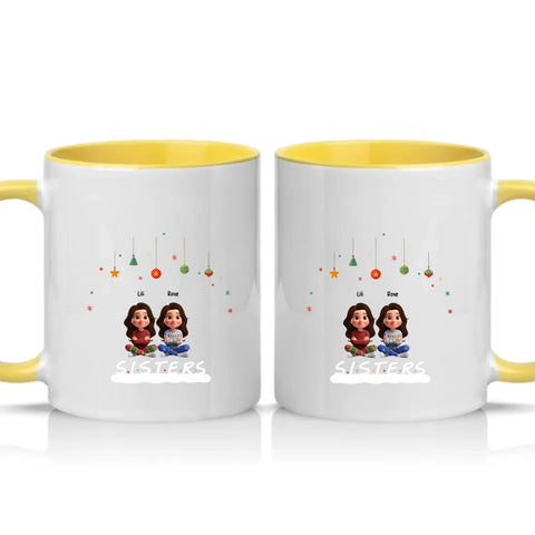 Two Tone 11oz Mug Yellow