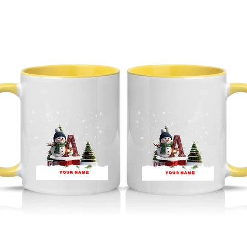 Two Tone 11oz Mug Yellow
