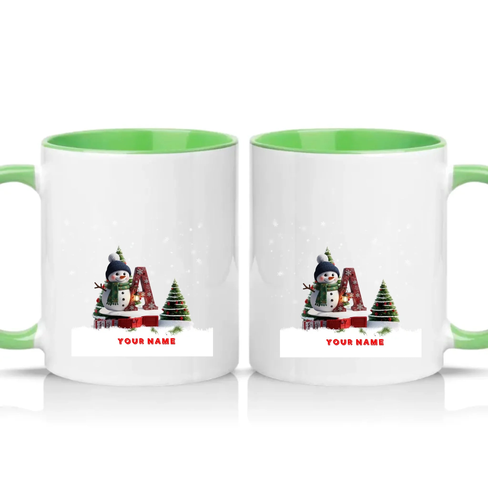 Two Tone 11oz Mug Green