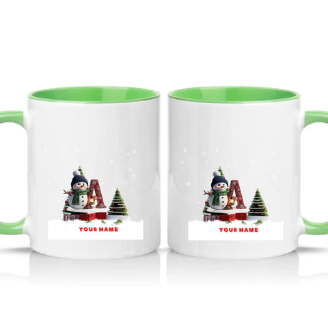 Two Tone 11oz Mug Green